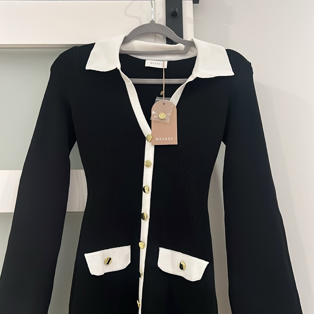NEW Meshki Long sleeve knit dress - Picture 4 of 8